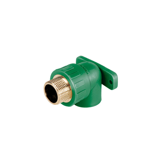 CV-592 Codo oreja 90° PPR,  3/4", macho con inserto metálico, FOSET