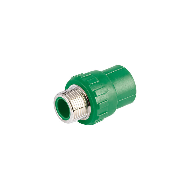 CV-612 Adaptador PPR 3/4" macho con inserto metálico, FOSET
