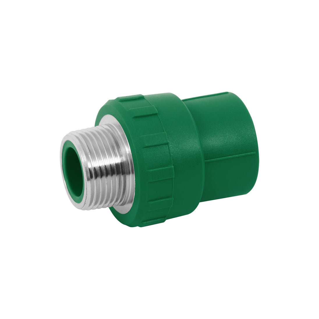 CV-613 Adaptador PPR 1" macho con inserto metálico, FOSET