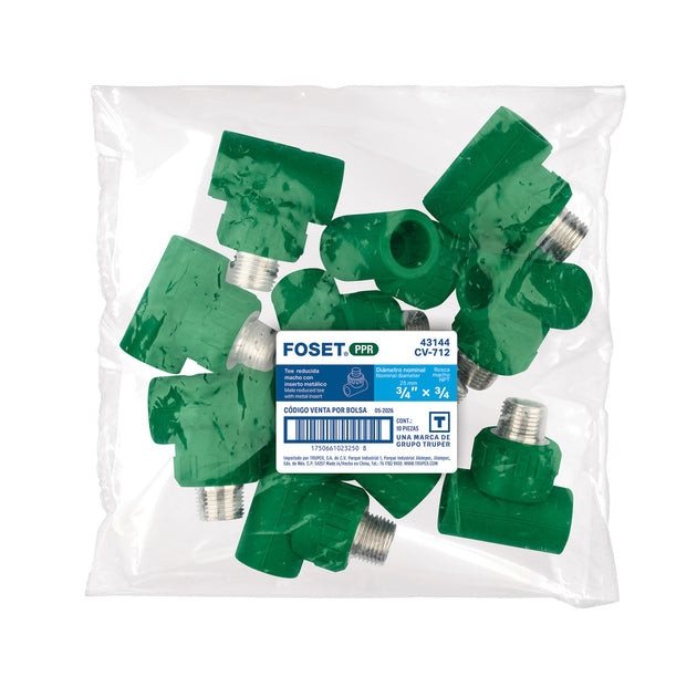 Válvula de Retención Foset CV-712 3/4" NPT | Agua hasta 95°C