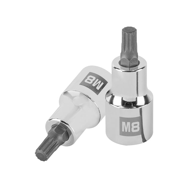 D-1208-BC Dado punta corta bristol M8, cuadro 1/2", Truper