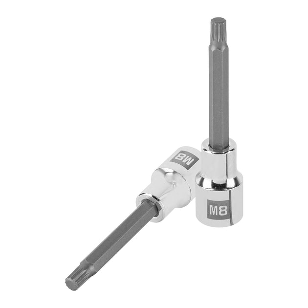 D-1208-BL Dado punta larga bristol M8, cuadro 1/2", Truper
