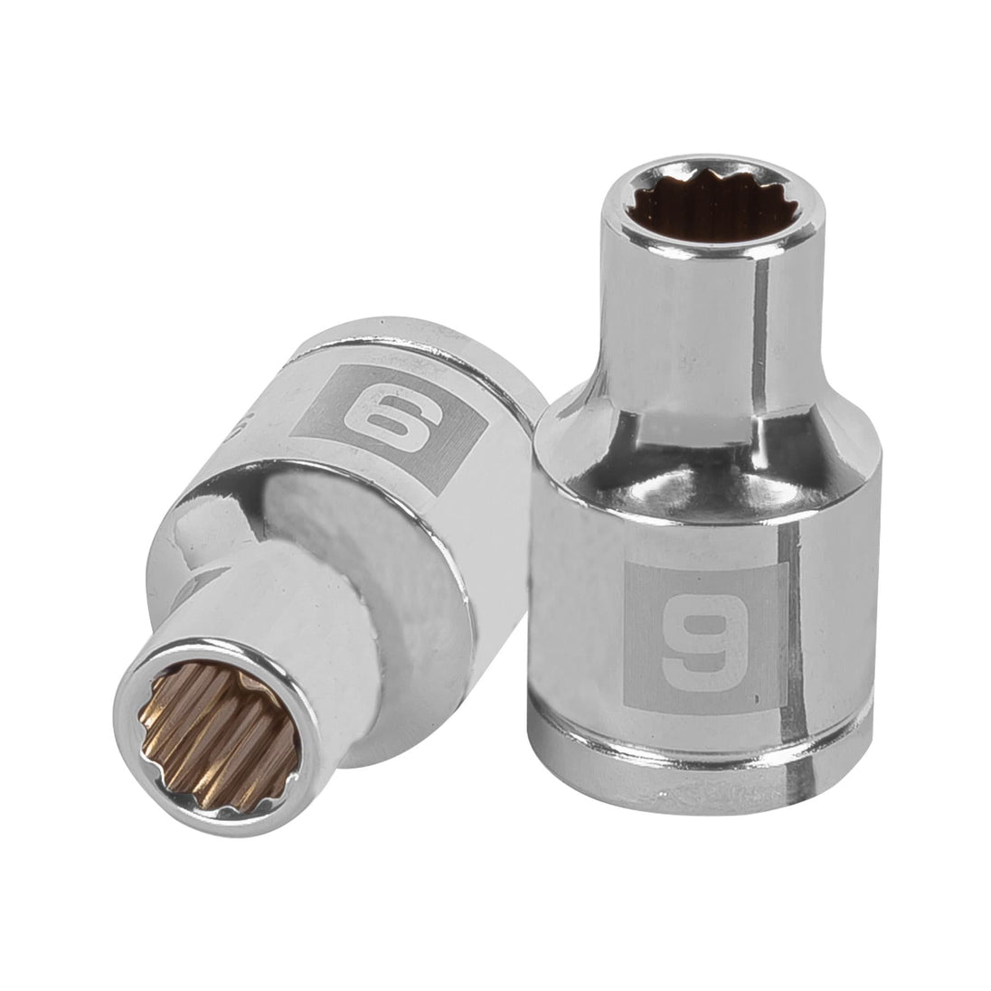 D-1209-EM Dado de 9 mm, 12 puntas, cuadro 1/2", Truper