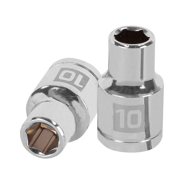 D-1210-M Dado de 10 mm, 6 puntas, cuadro 1/2", Truper