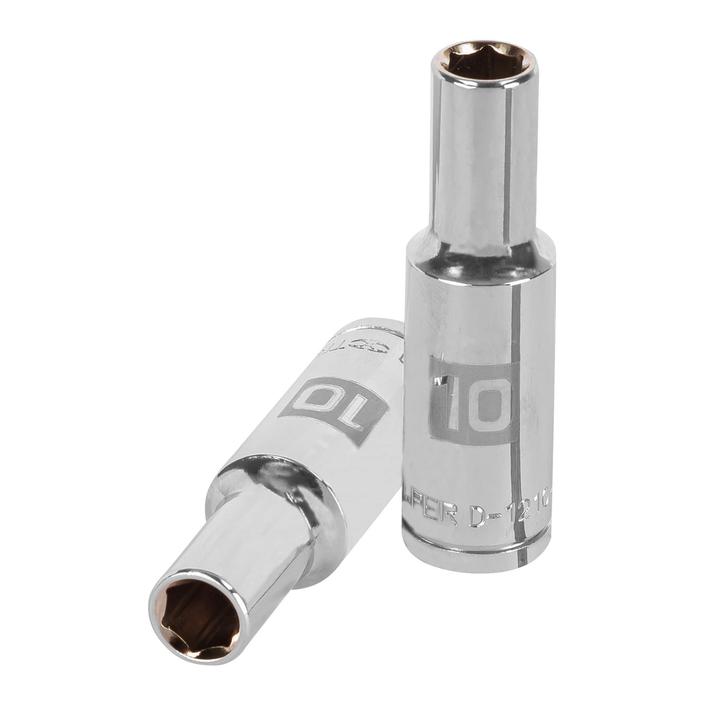 D-1210-ML Dado largo de 10 mm, 6 puntas, cuadro 1/2", Truper