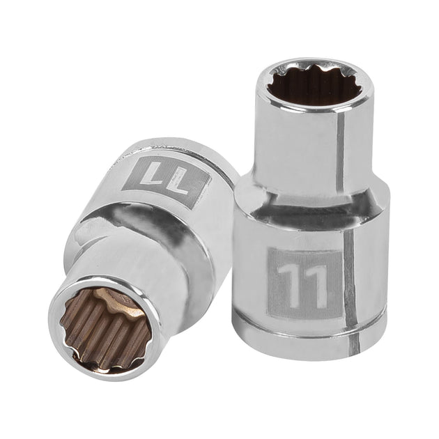 D-1211-EM Dado de 11 mm, 12 puntas, cuadro 1/2", Truper
