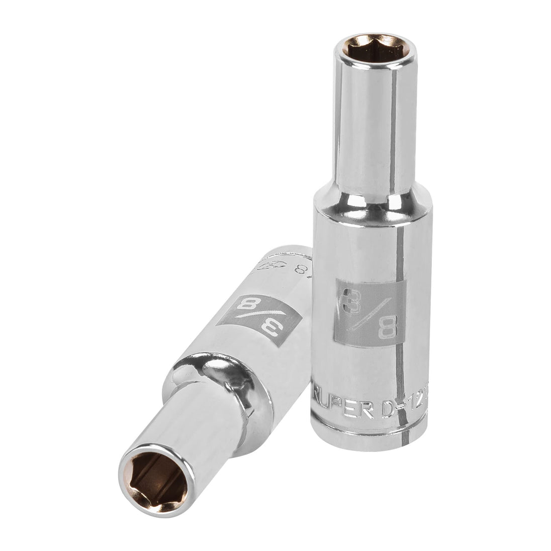 D-1212-HL Dado largo de 3/8", 6 puntas, cuadro 1/2", Truper