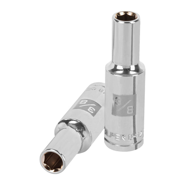 D-1212-HL Dado largo de 3/8", 6 puntas, cuadro 1/2", Truper