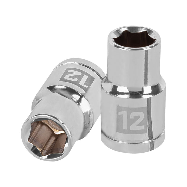 D-1212-M Dado de 12 mm, 6 puntas, cuadro 1/2", Truper