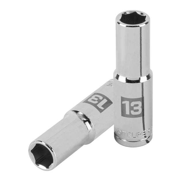 D-1213-ML Dado largo de 13 mm, 6 puntas, cuadro 1/2", Truper