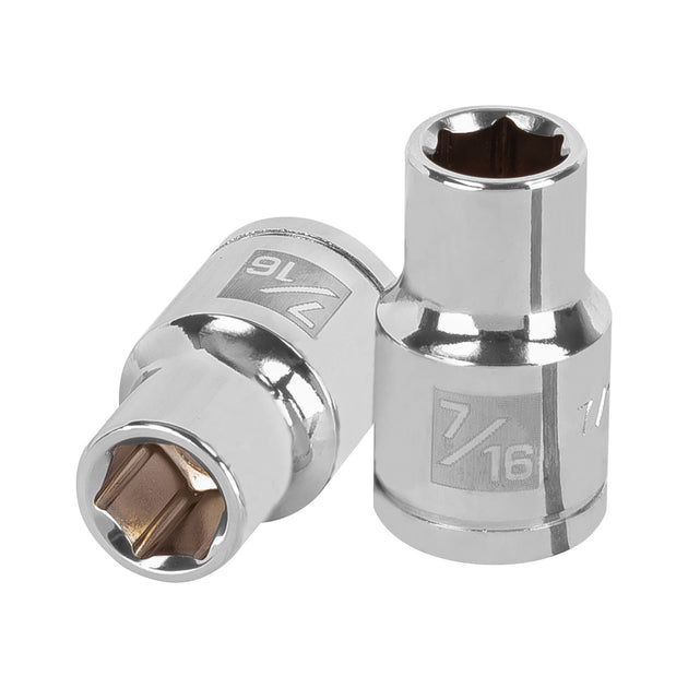 D-1214-H Dado de 7/16", 6 puntas, cuadro 1/2", Truper