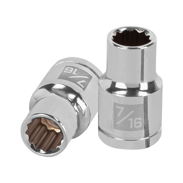 D-1214 Dado de 7/16", 12 puntas, cuadro 1/2", Truper