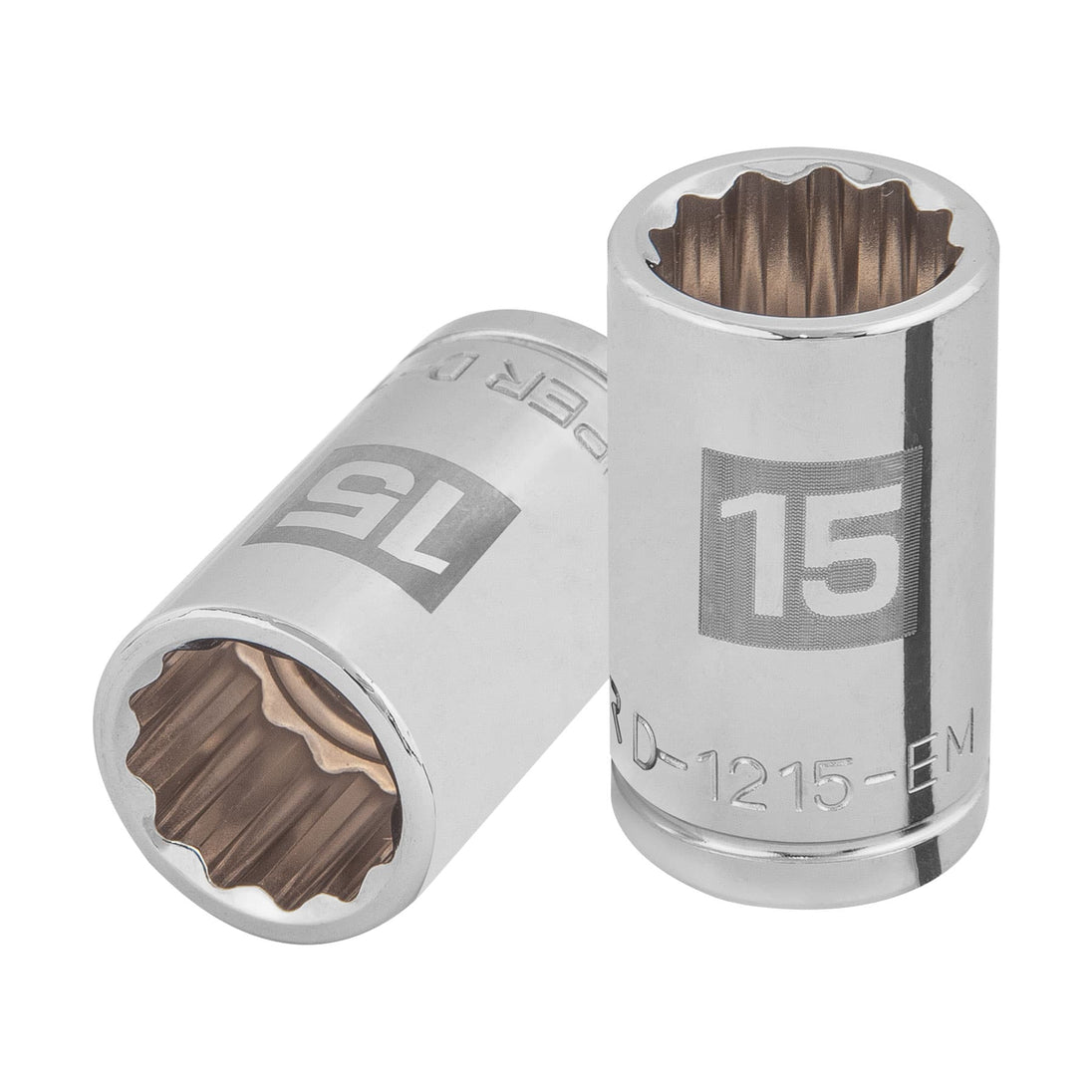 D-1215-EM Dado de 15 mm, 12 puntas, cuadro 1/2", Truper