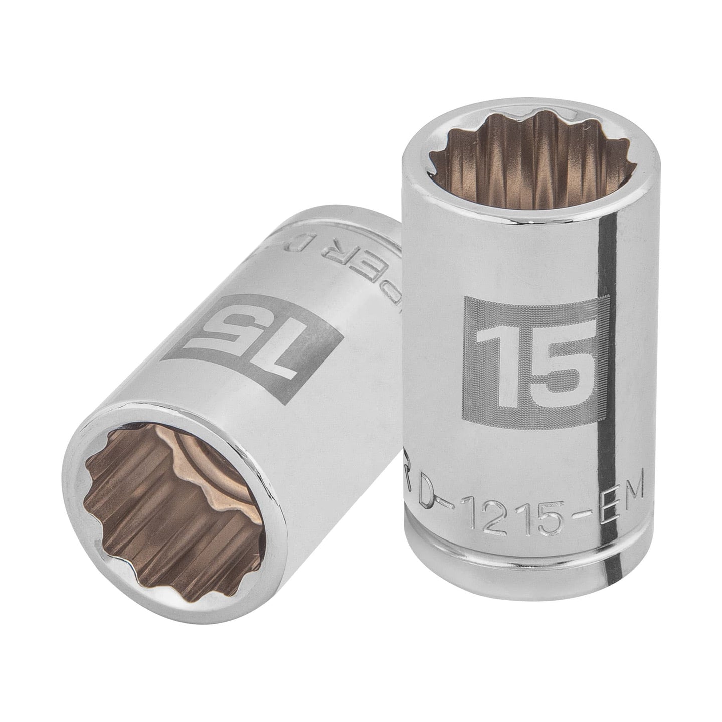 D-1215-EM Dado de 15 mm, 12 puntas, cuadro 1/2", Truper