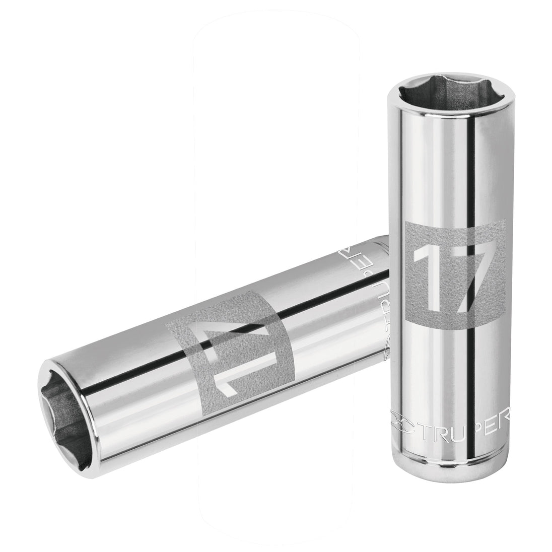 D-1217-ML Dado largo de 17 mm, 6 puntas, cuadro 1/2", Truper