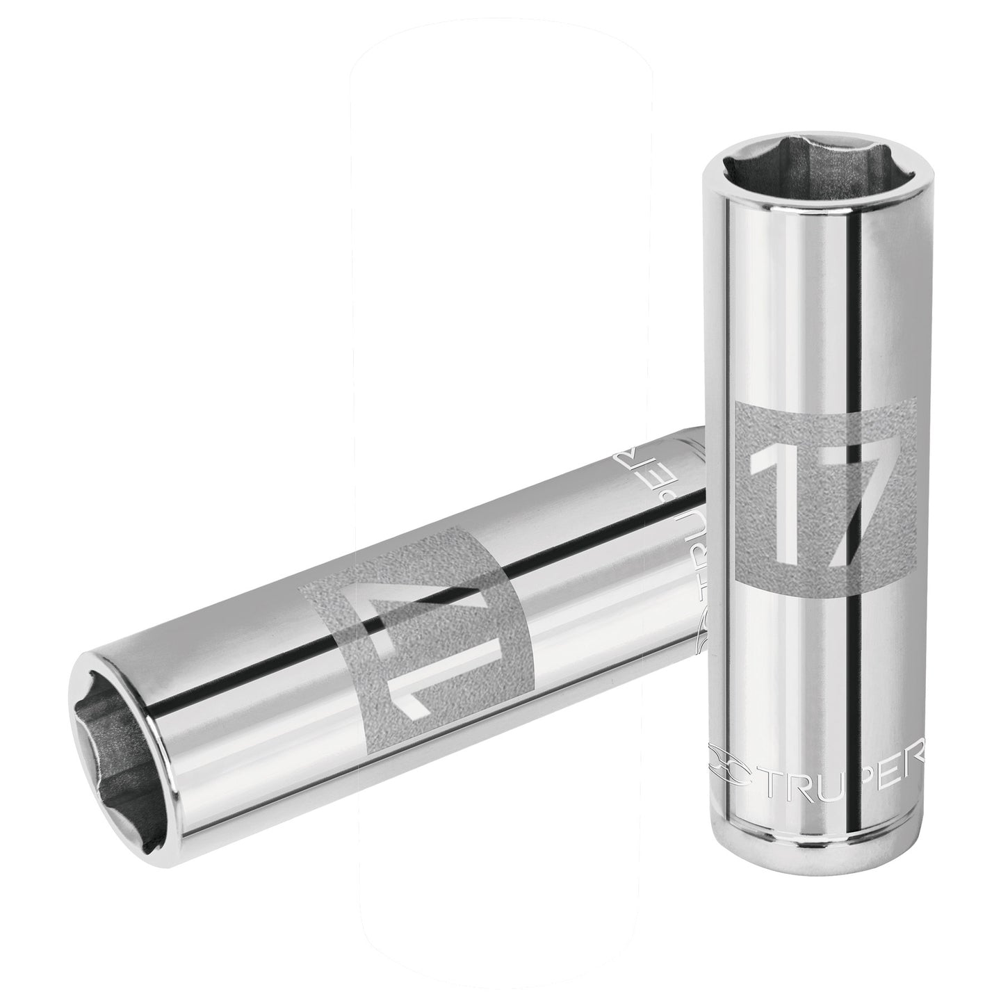 D-1217-ML Dado largo de 17 mm, 6 puntas, cuadro 1/2", Truper