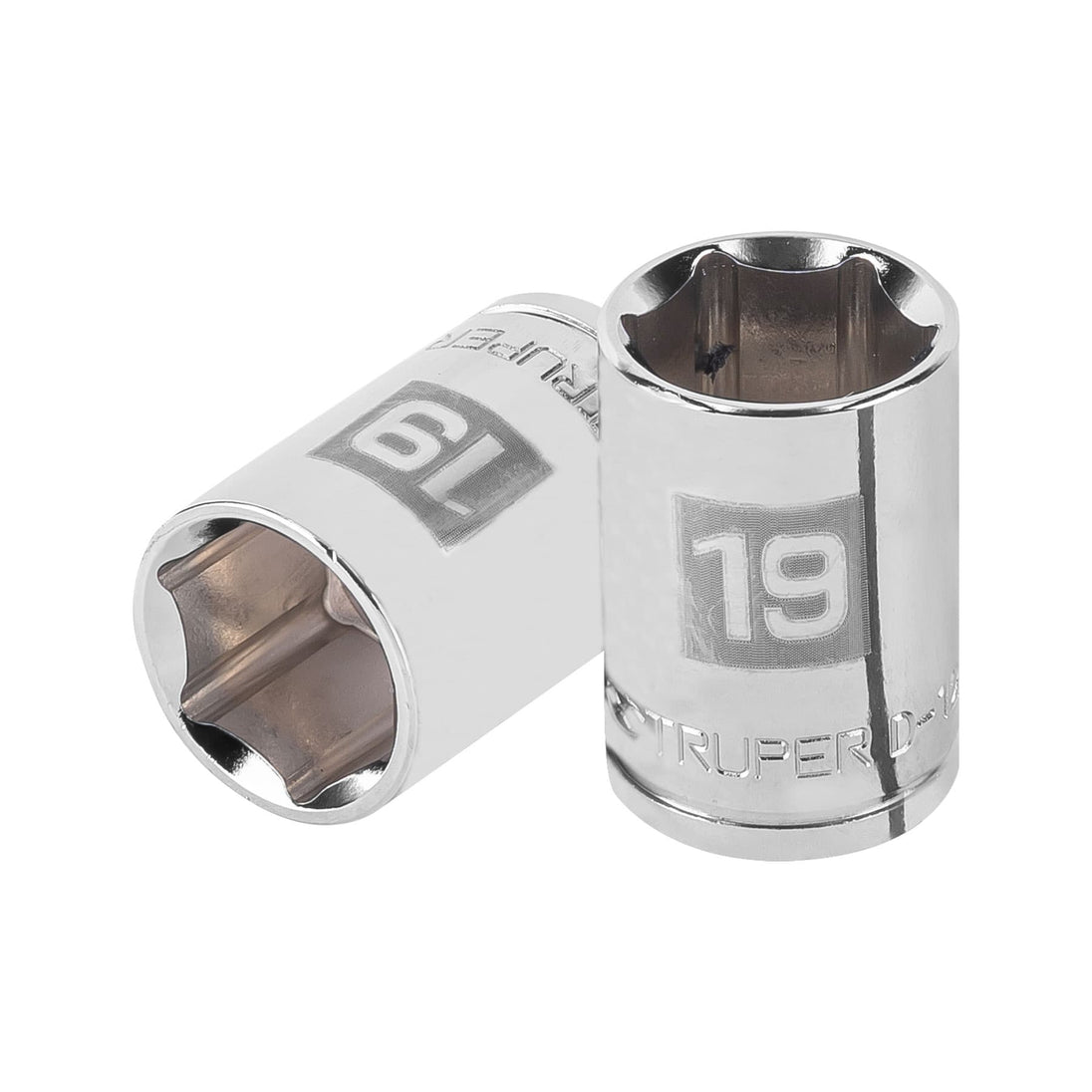 D-1219-M Dado de 19 mm, 6 puntas, cuadro 1/2", Truper