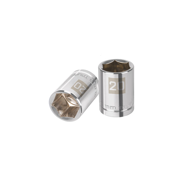 D-1220-M Dado de 20 mm, 6 puntas, cuadro 1/2", Truper