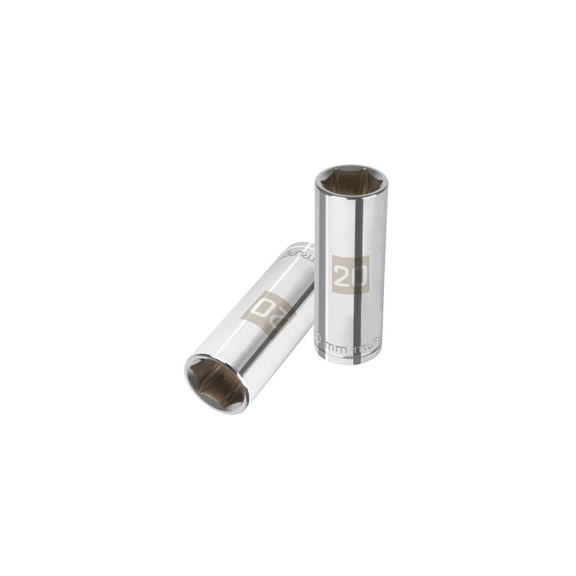 D-1220-ML Dado largo de 20 mm, 6 puntas, cuadro 1/2", Truper