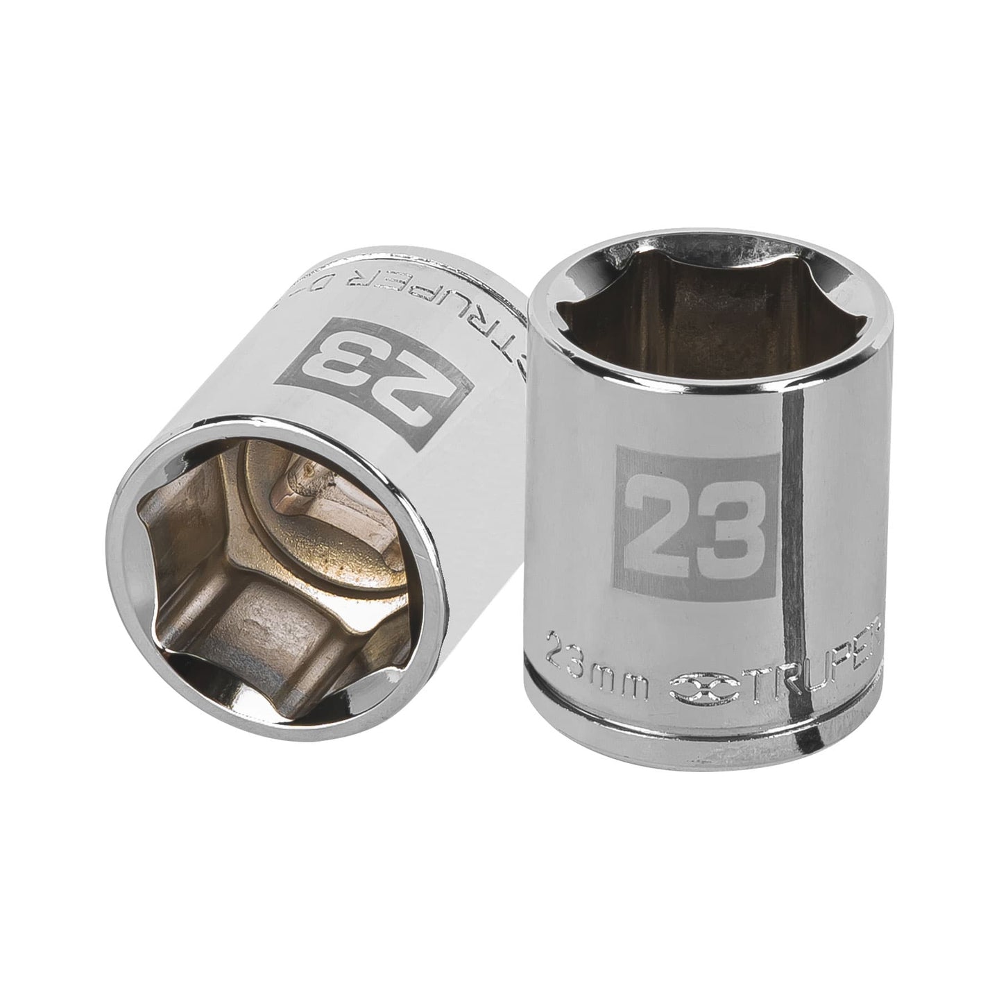 D-1223-M Dado de 23 mm, 6 puntas, cuadro 1/2", Truper