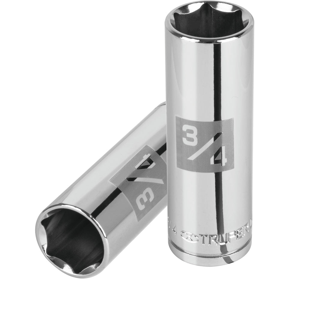 D-1224-HL Dado largo de 3/4", 6 puntas, cuadro 1/2", Truper