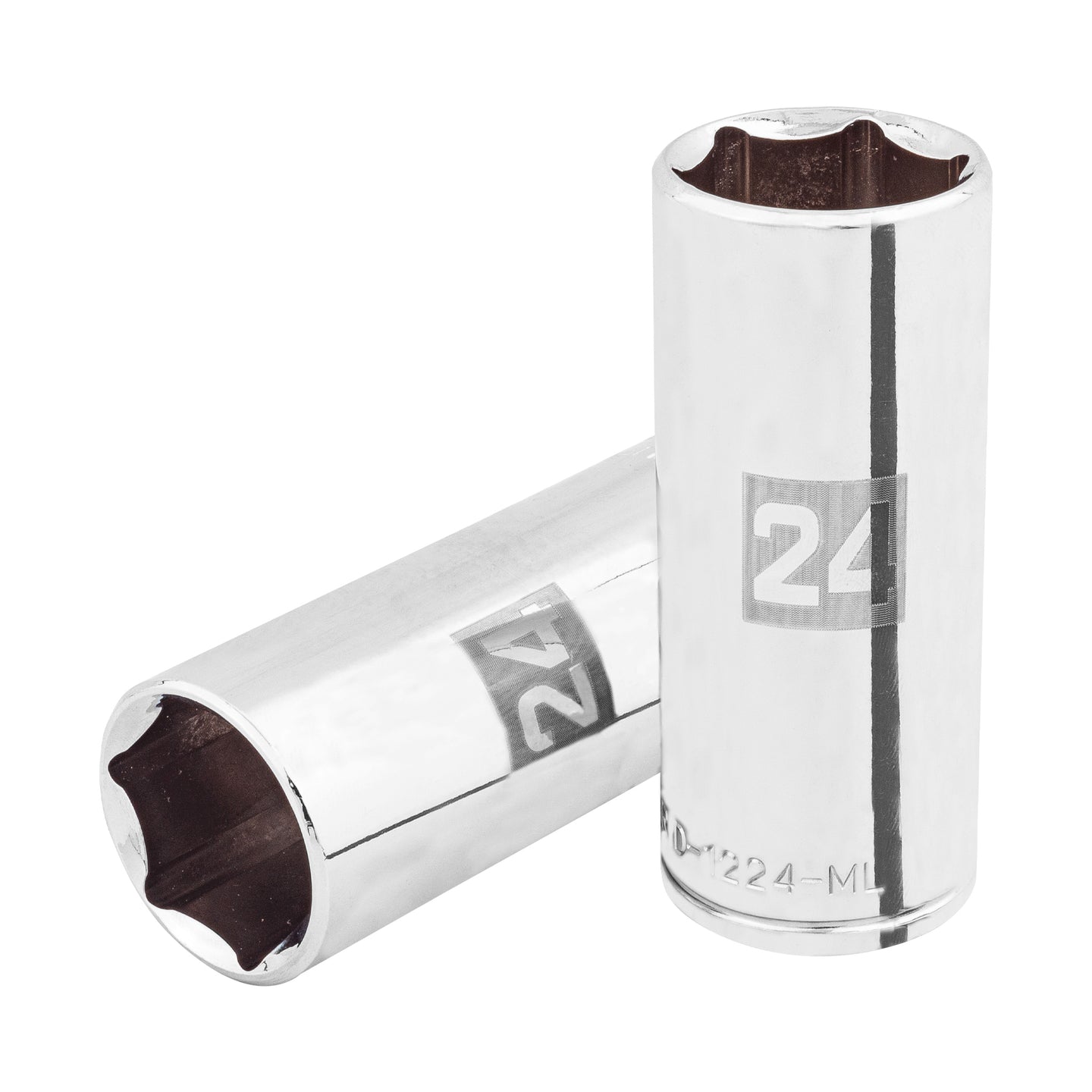 D-1224-ML Dado largo de 24 mm, 6 puntas, cuadro 1/2", Truper