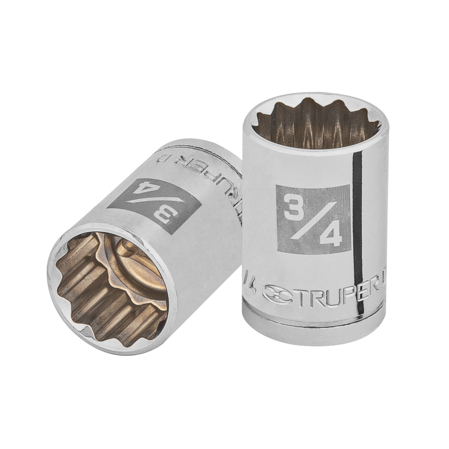 D-1224 Dado de 3/4", 12 puntas, cuadro 1/2", Truper