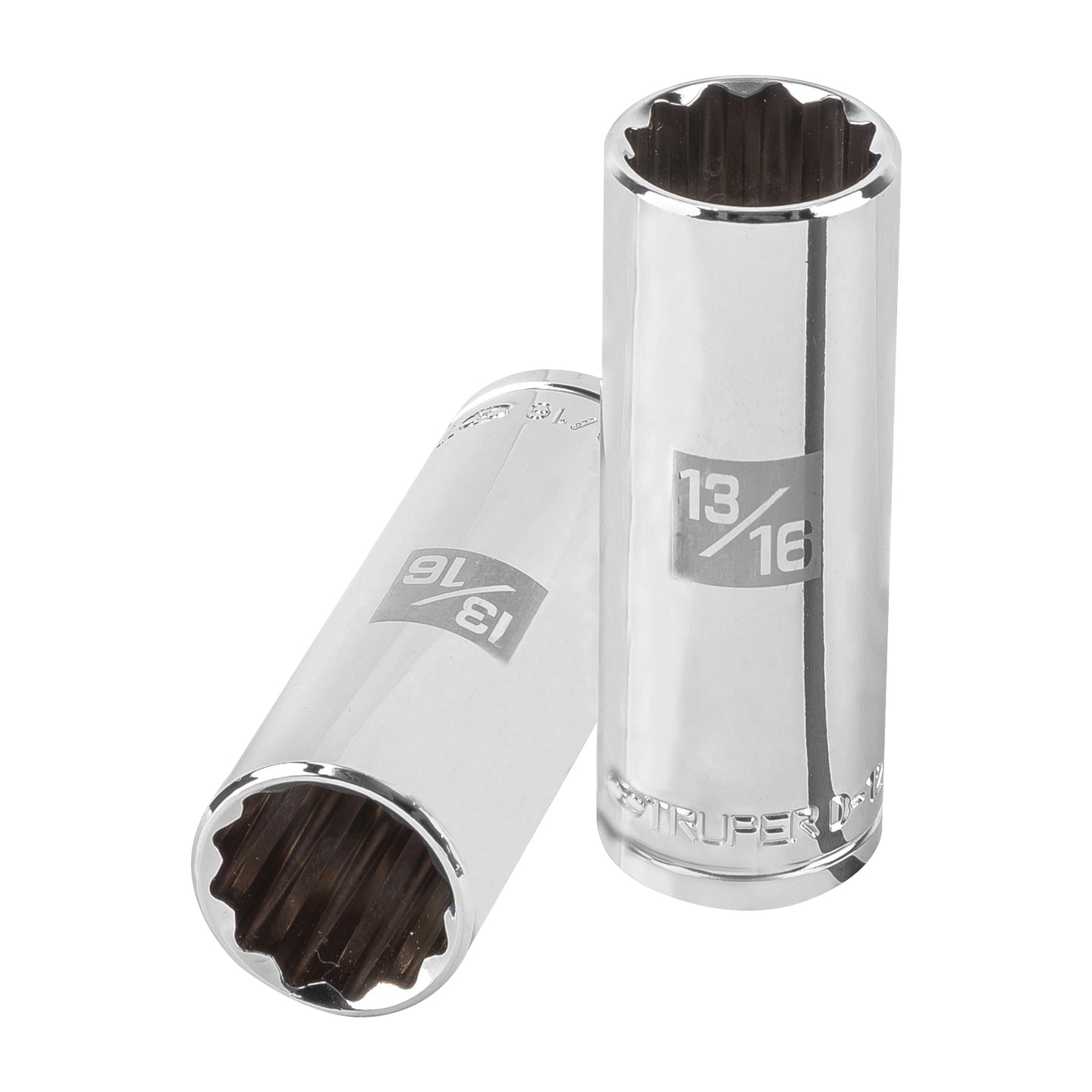 D-1226-EL Dado largo de 13/16", 12 puntas, cuadro 1/2", Truper