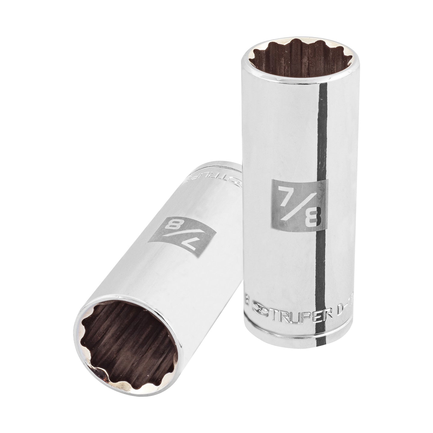 D-1228-EL Dado largo de 7/8", 12 puntas, cuadro 1/2", Truper