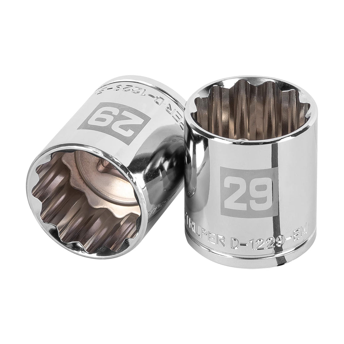D-1229-EM Dado de 29 mm, 12 puntas, cuadro 1/2", Truper