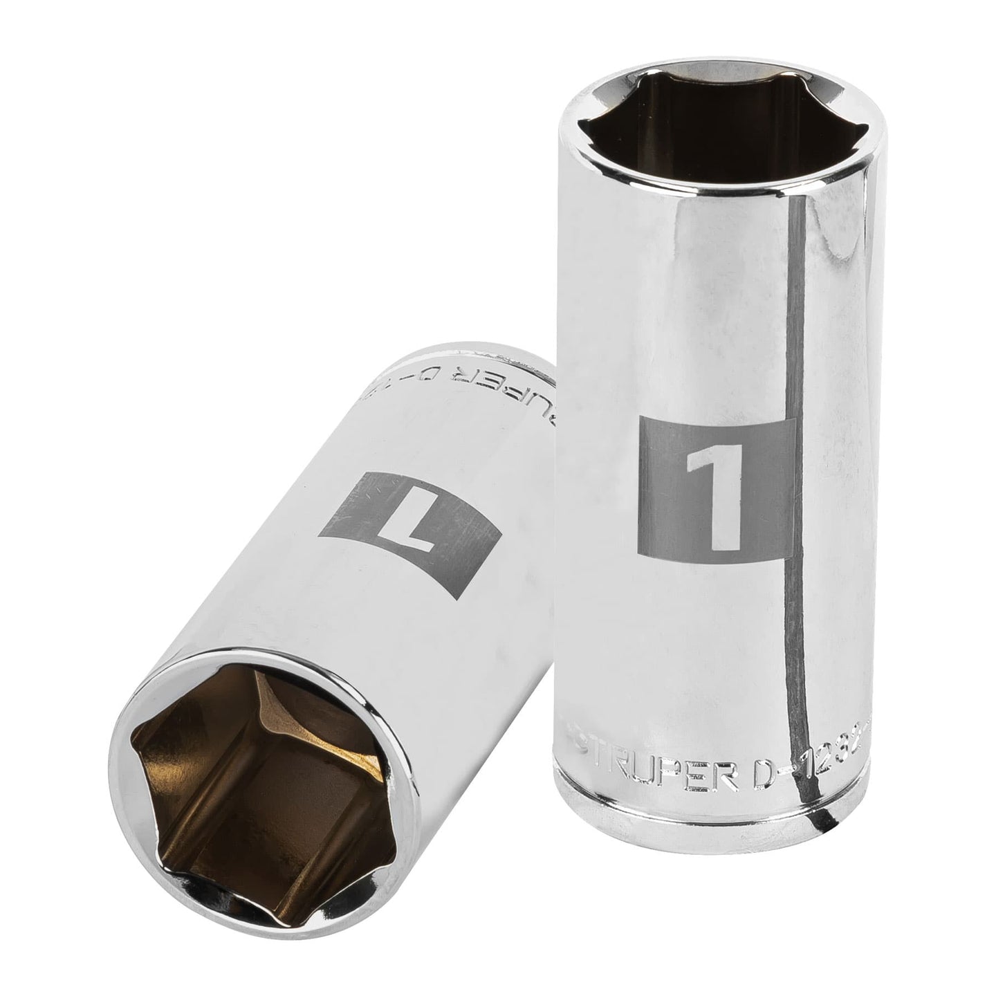 D-1232-HL Dado largo de 1", 6 puntas, cuadro 1/2", Truper