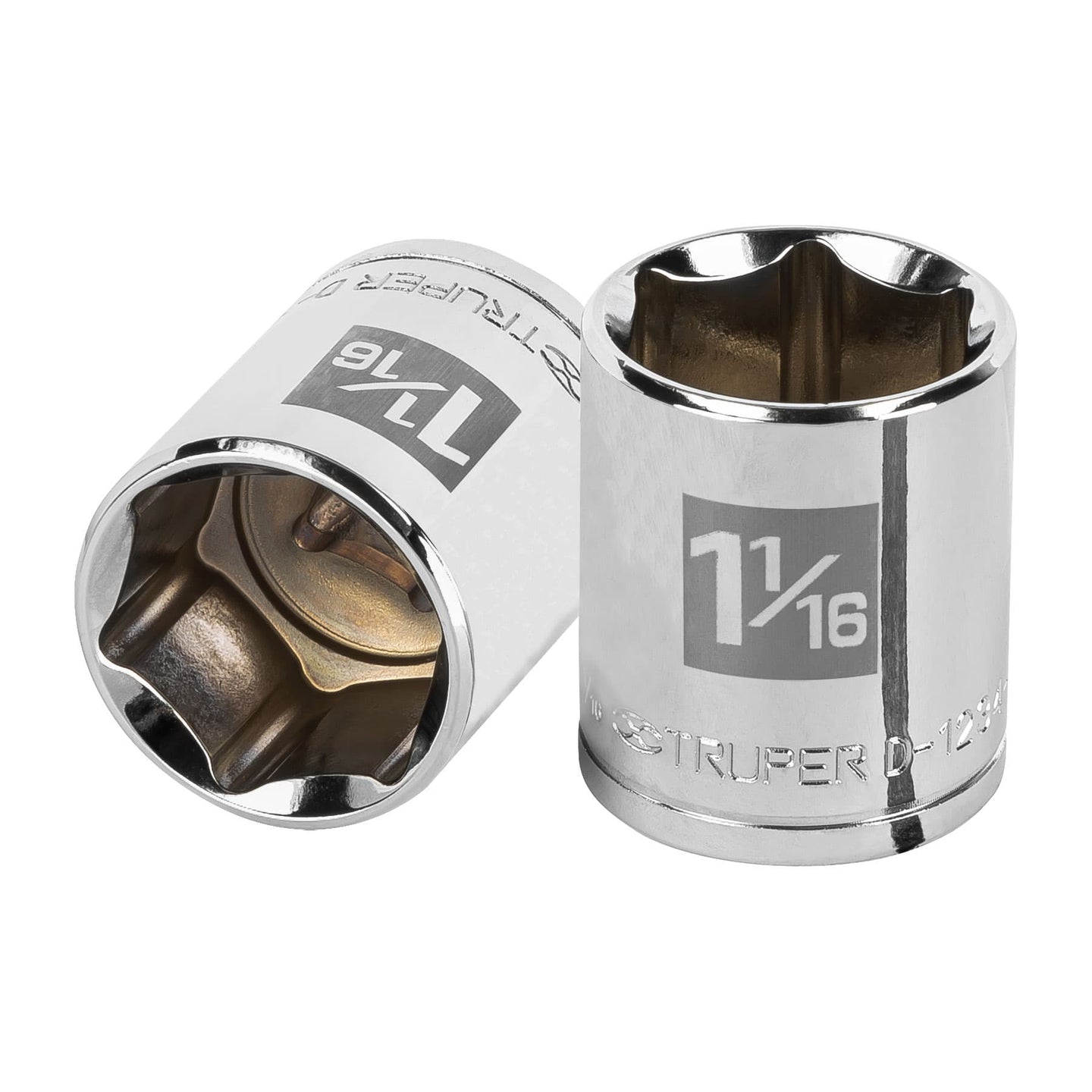 D-1234-H Dado de 1-1/16", 6 puntas, cuadro 1/2", Truper