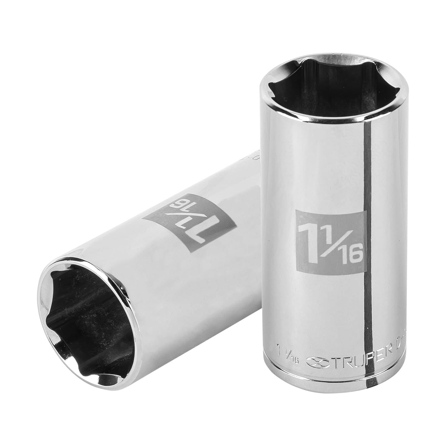 D-1234-HL Dado largo de 1-1/16", 6 puntas, cuadro 1/2", Truper