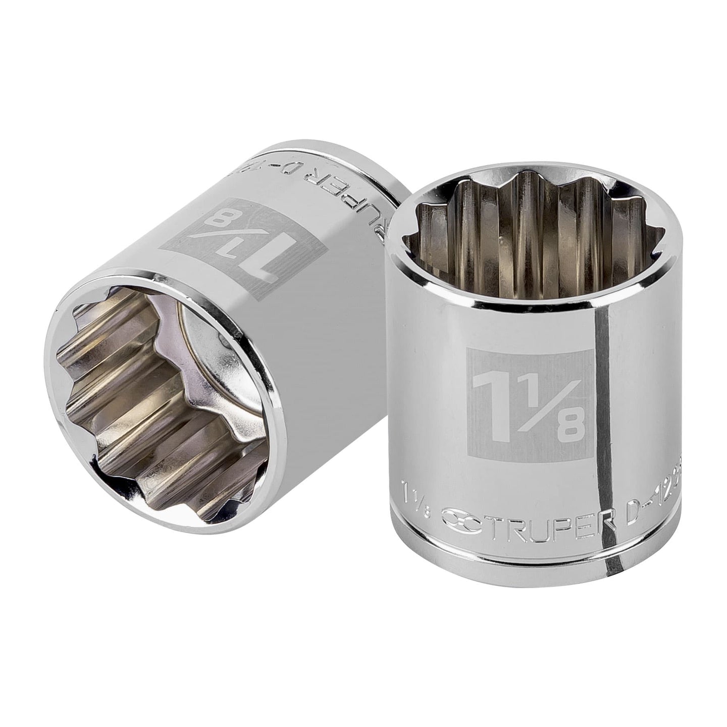 D-1236 Dado de 1-1/8", 12 puntas, cuadro 1/2", Truper