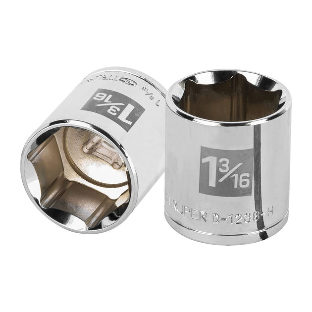 D-1238-H Dado de 1-3/16", 6 puntas, cuadro 1/2", Truper