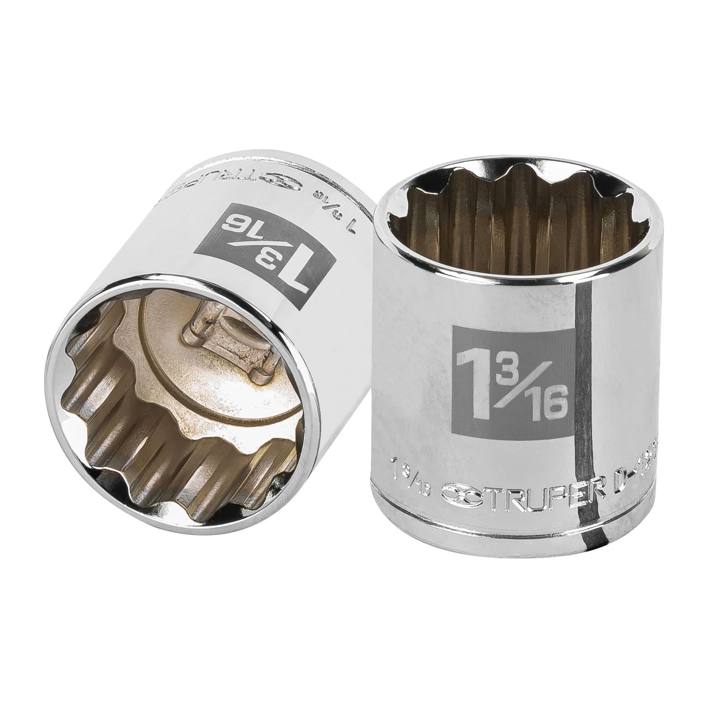 D-1238 Dado de 1-3/16", 12 puntas, cuadro 1/2", Truper