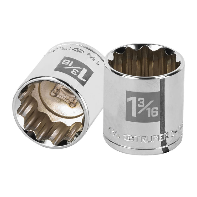 D-1238 Dado de 1-3/16", 12 puntas, cuadro 1/2", Truper