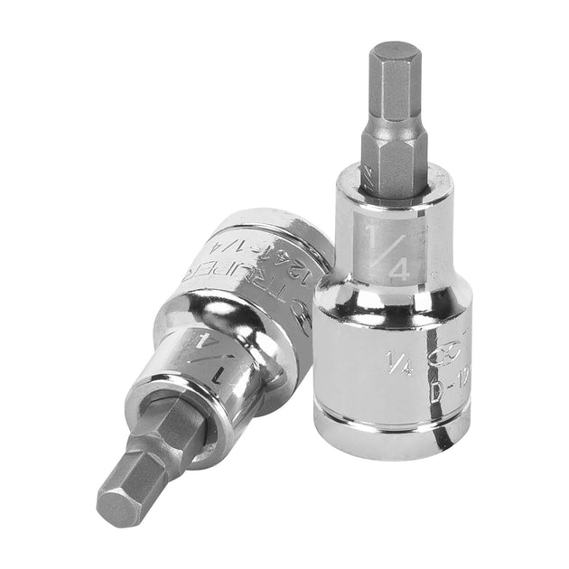 D-1241-1/4 Dado punta hexagonal de 1/4", cuadro 1/2", Truper