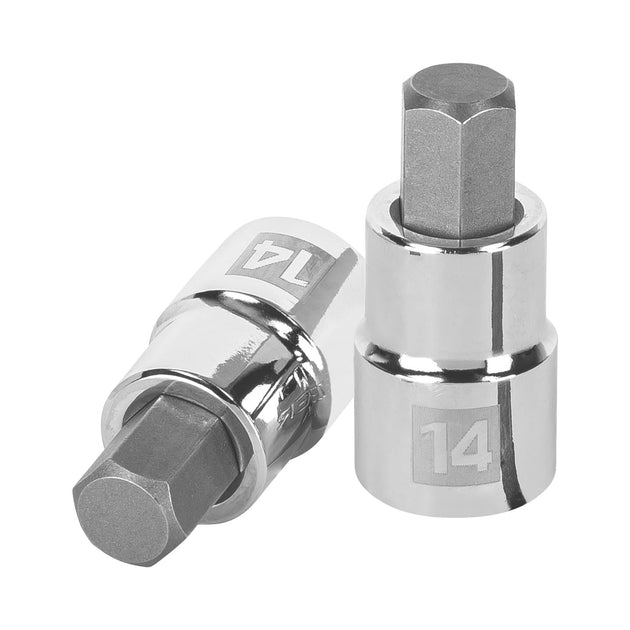 D-1241-14M Dado punta hexagonal de 14 mm, cuadro 1/2", Truper