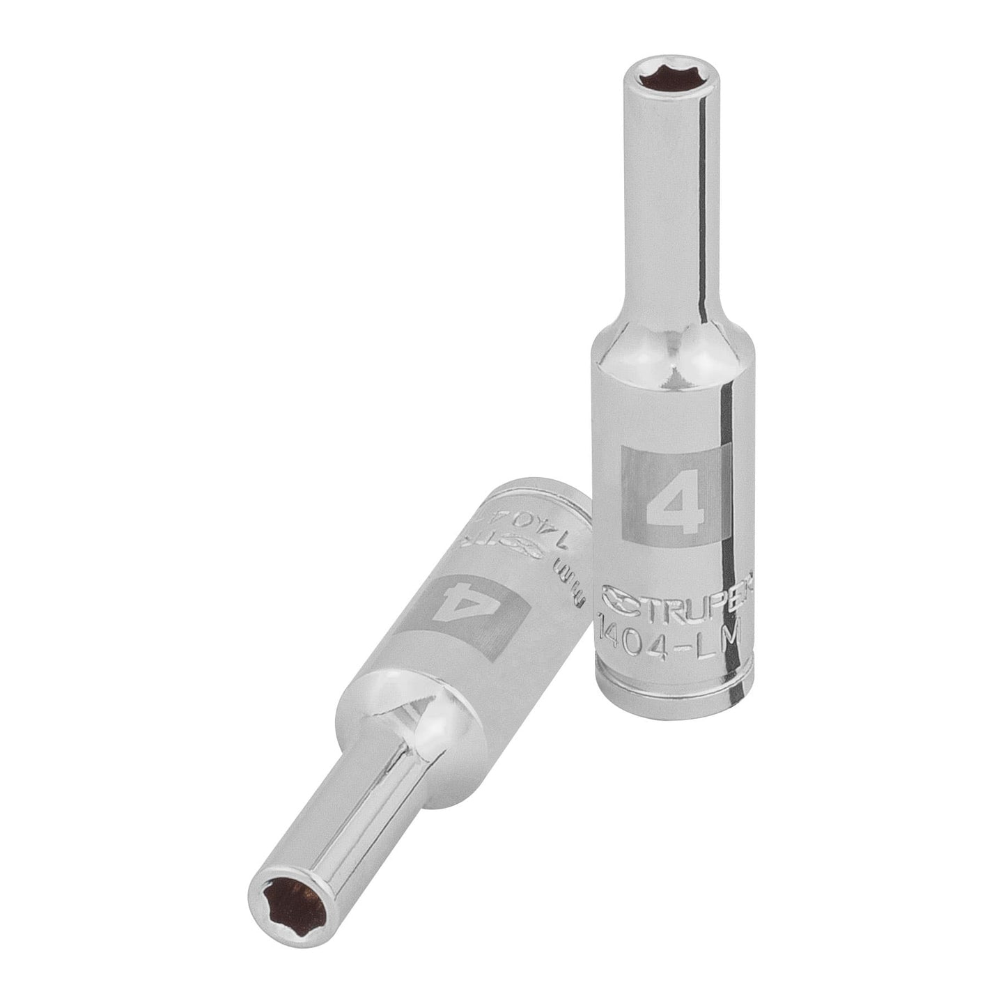 D-1404-LM Dado largo de 4 mm, 6 puntas, cuadro 1/4", Truper
