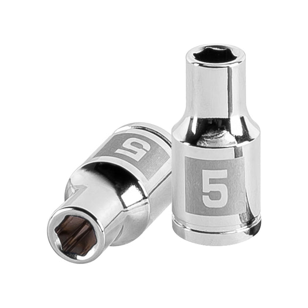 D-1405-M Dado de 5 mm, 6 puntas, cuadro 1/4", Truper
