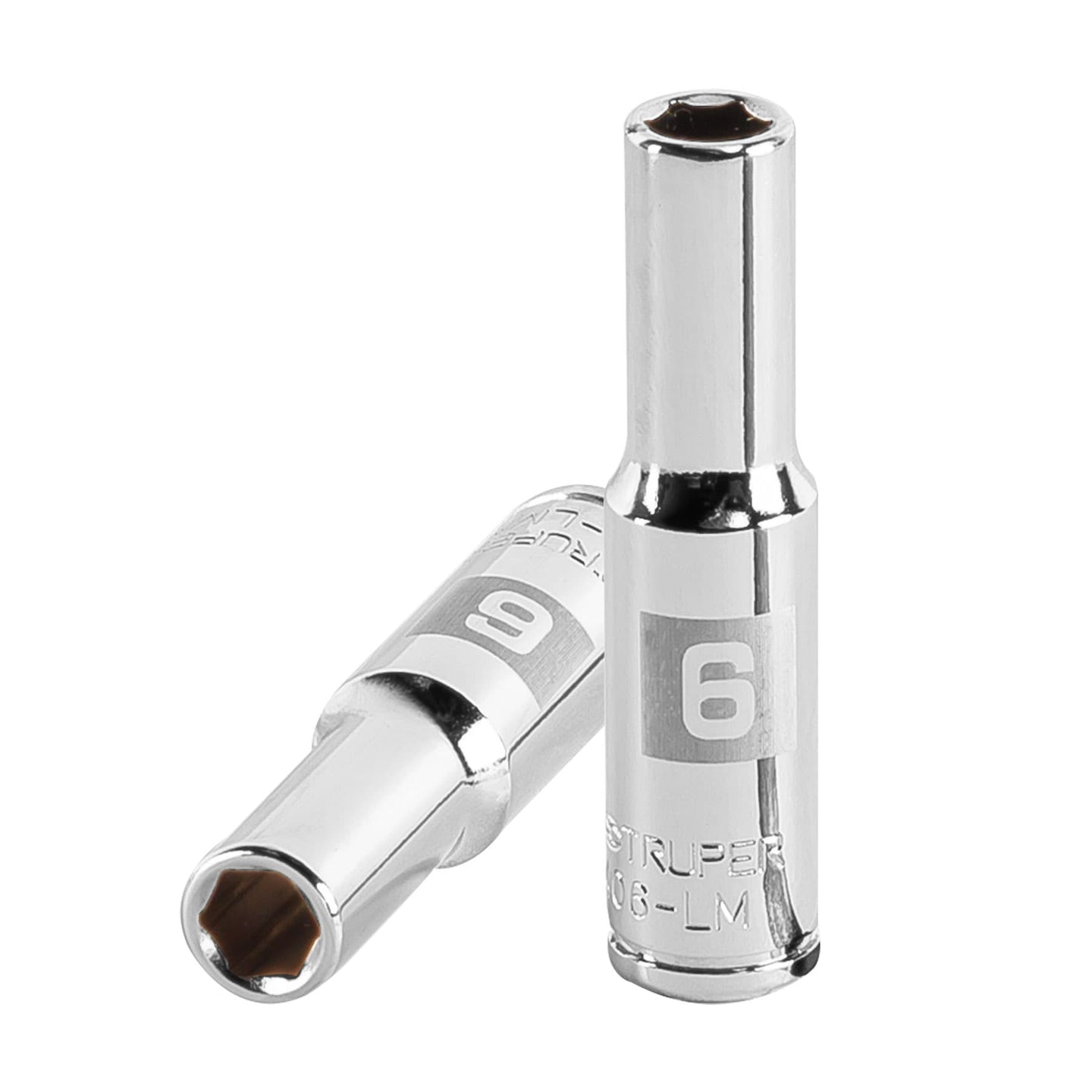 D-1406-LM Dado largo de 6 mm, 6 puntas, cuadro 1/4", Truper