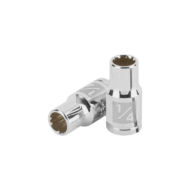 D-1408-B Dado de 1/4", 12 puntas, cuadro 1/4", Truper