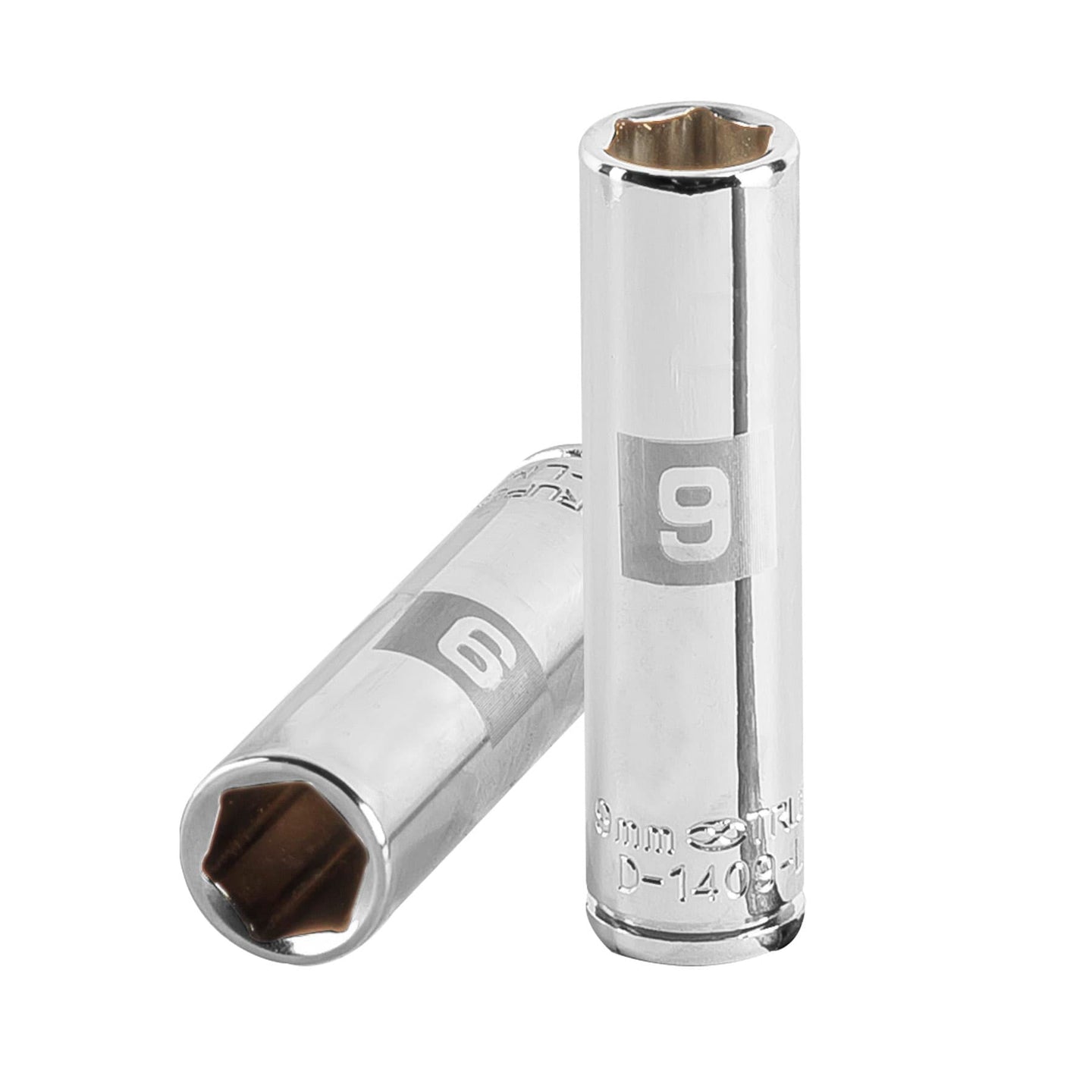 D-1409-LM Dado largo de 9 mm, 6 puntas, cuadro 1/4", Truper