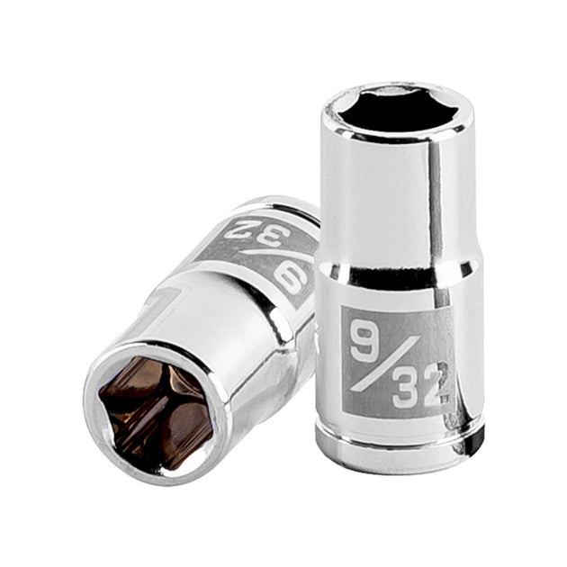 D-1409 Dado de 9/32", 6 puntas, cuadro 1/4", Truper