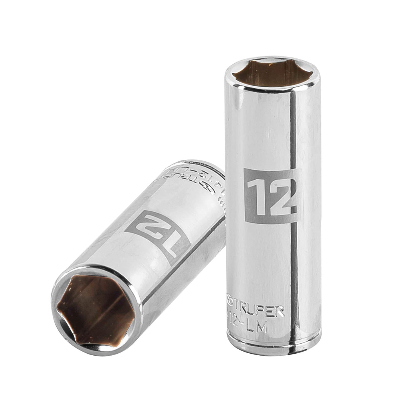 D-1412-LM Dado largo de 12 mm, 6 puntas, cuadro 1/4", Truper