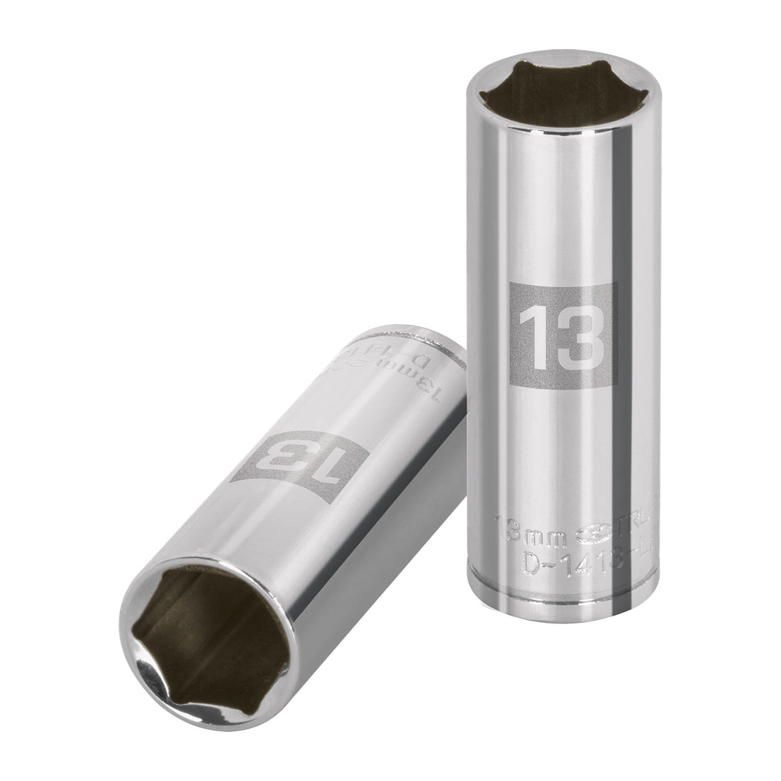 D-1413-LM Dado largo de 13 mm, 6 puntas, cuadro 1/4", Truper