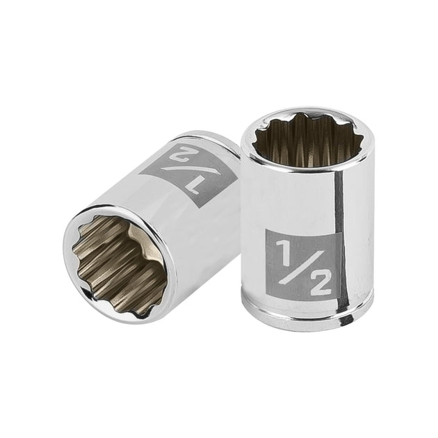 D-1416-B Dado de 1/2", 12 puntas, cuadro 1/4", Truper