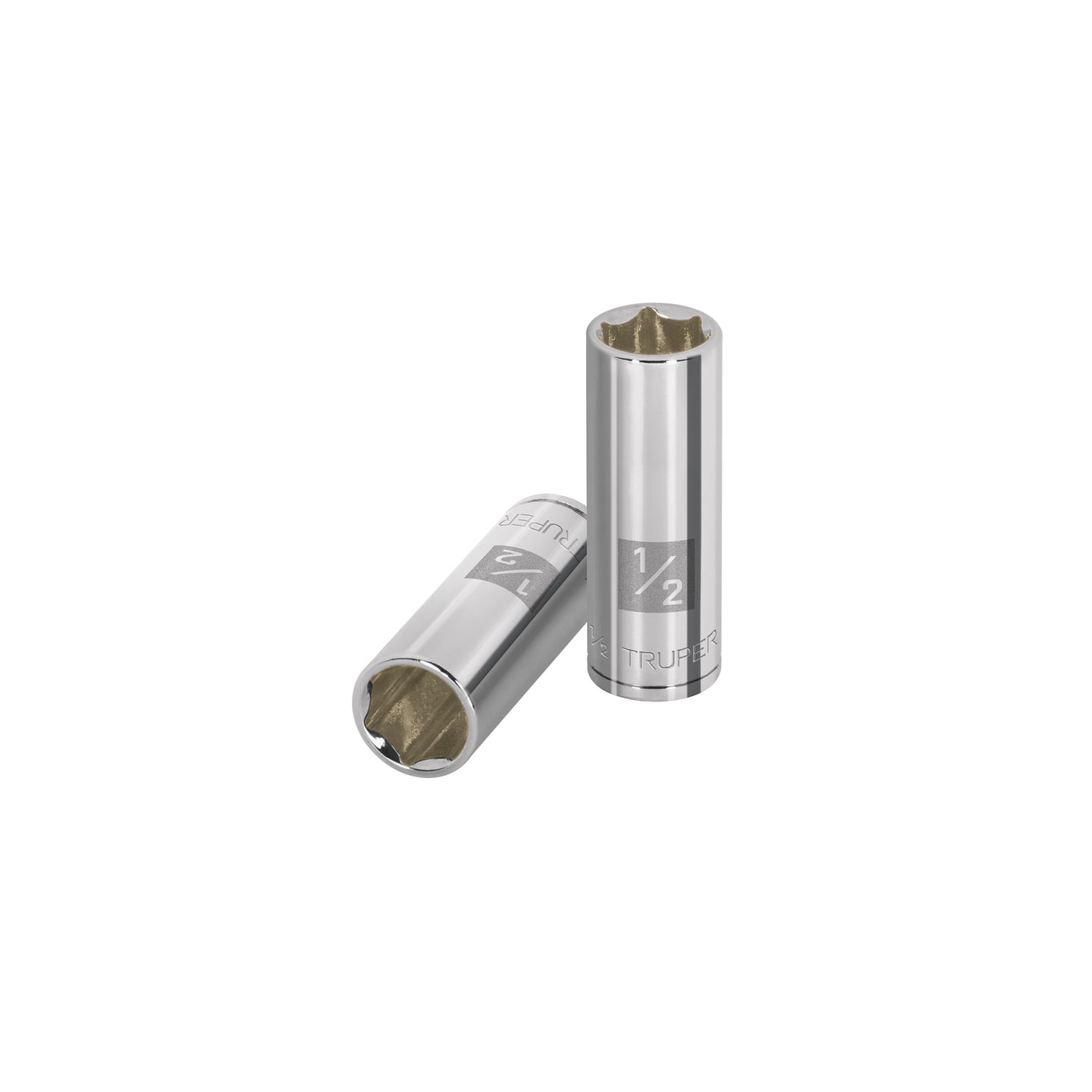 D-1416-L Dado largo de 1/2", 6 puntas, cuadro 1/4", Truper