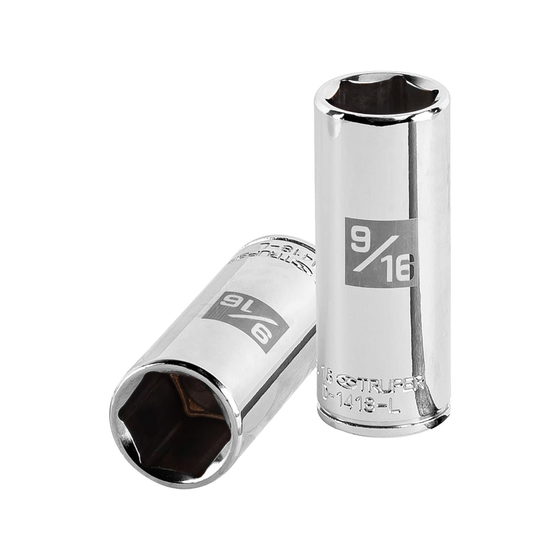D-1418-L Dado largo de 9/16", 6 puntas, cuadro 1/4", Truper